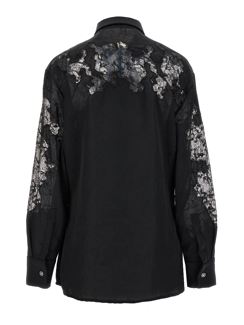 Black Polyester Blouse