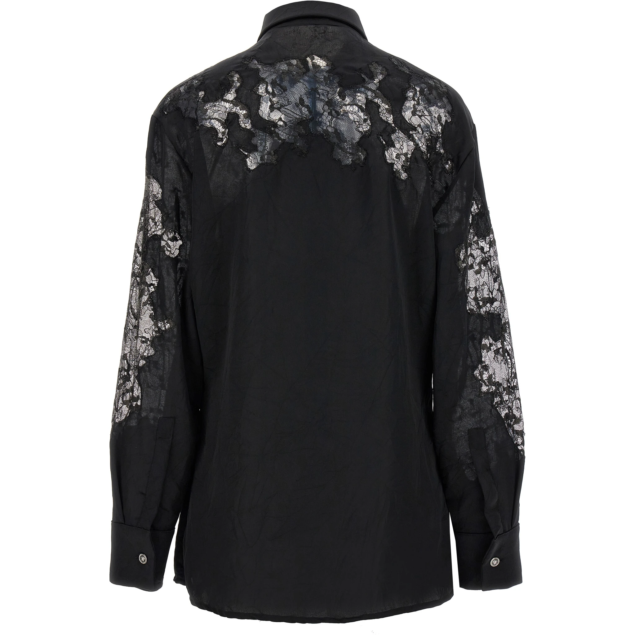 Black Polyester Blouse