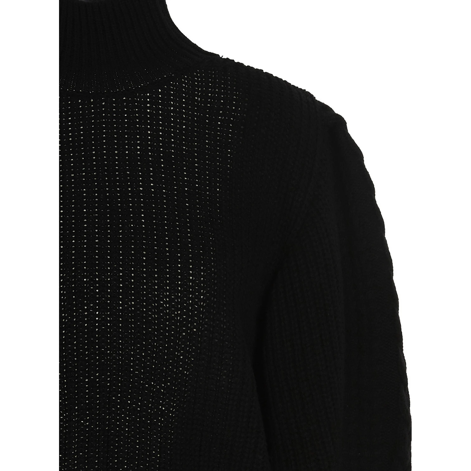 Black Wool Cardigan