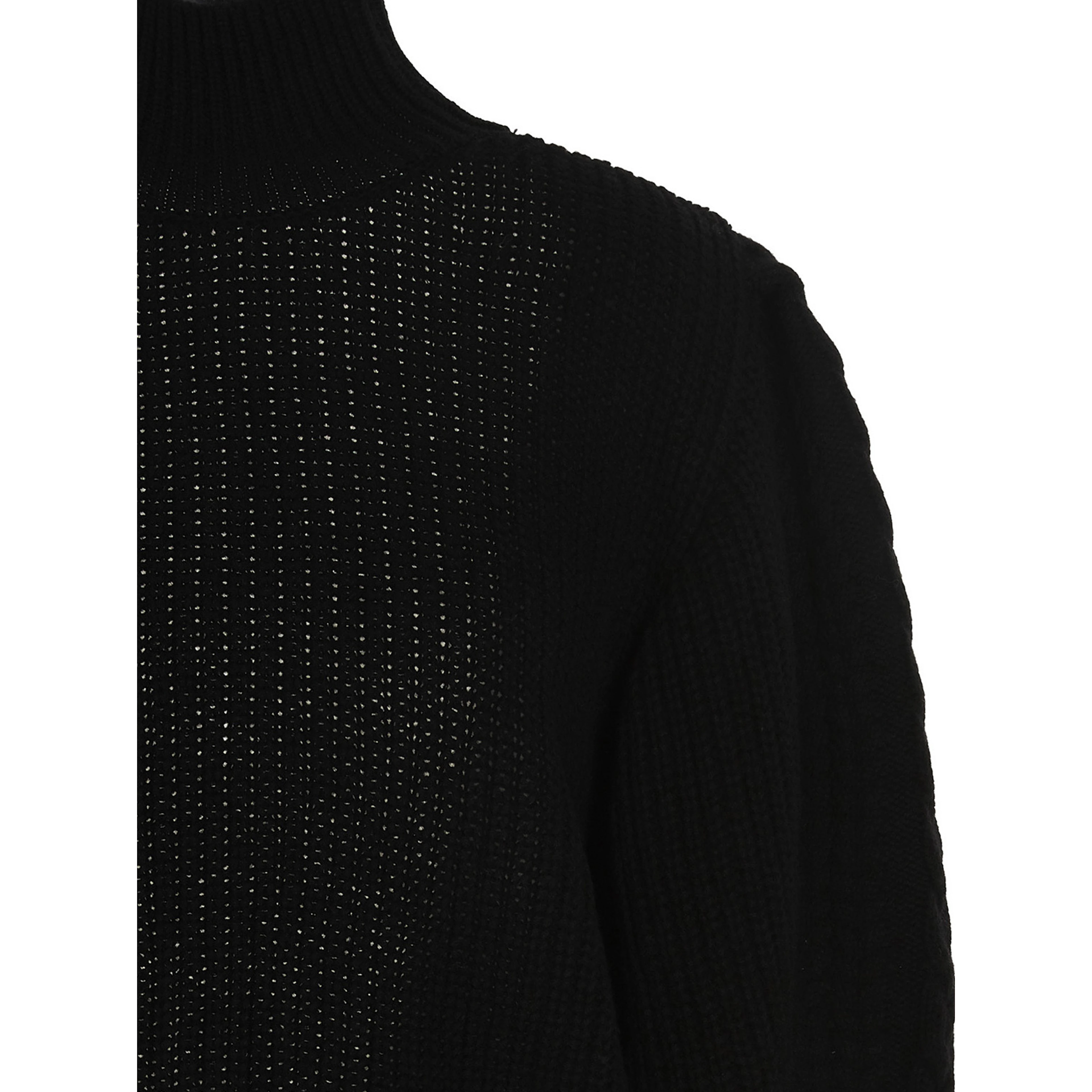 Black Wool Cardigan