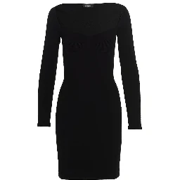 Black Viscose Mini Skirt