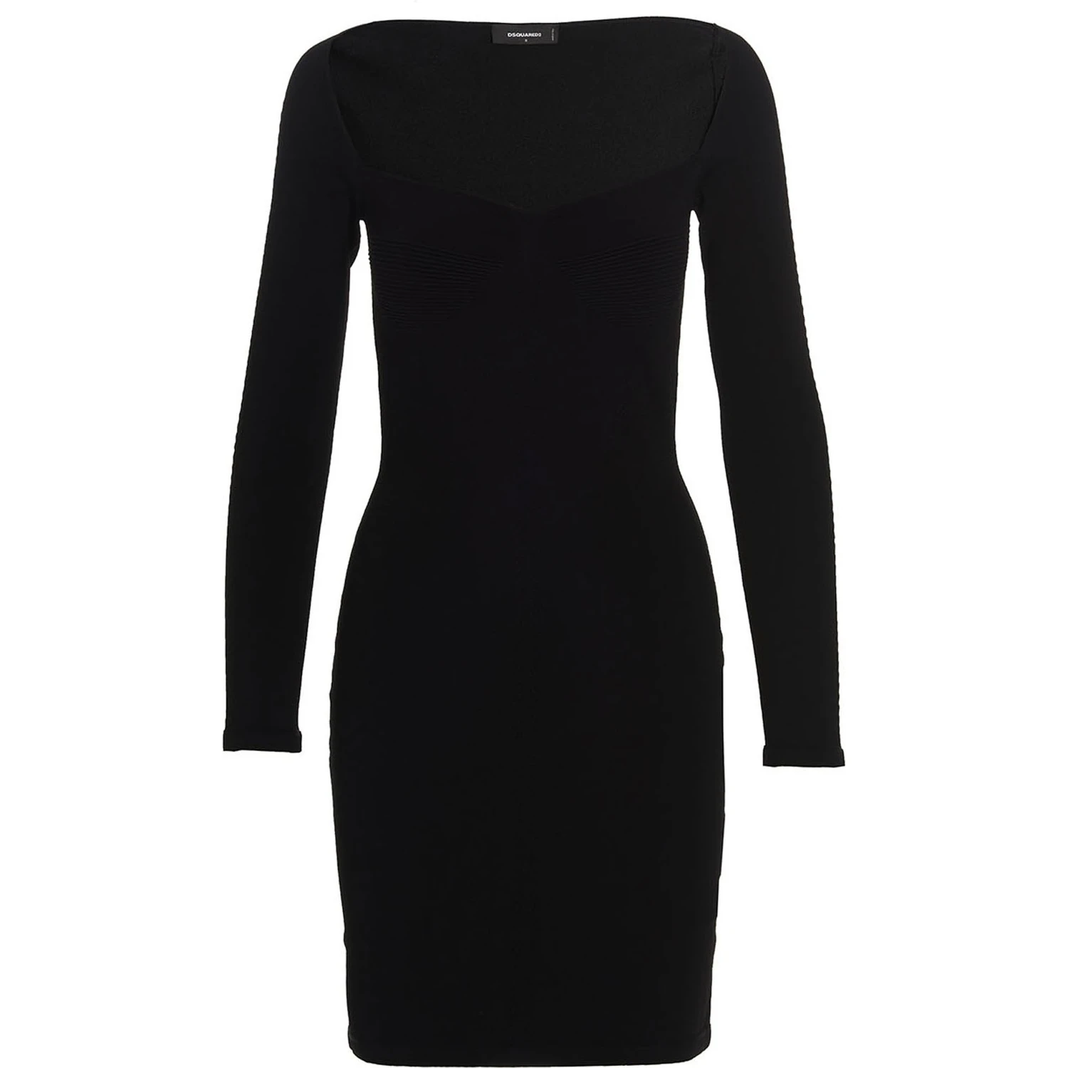 Black Viscose Mini Skirt