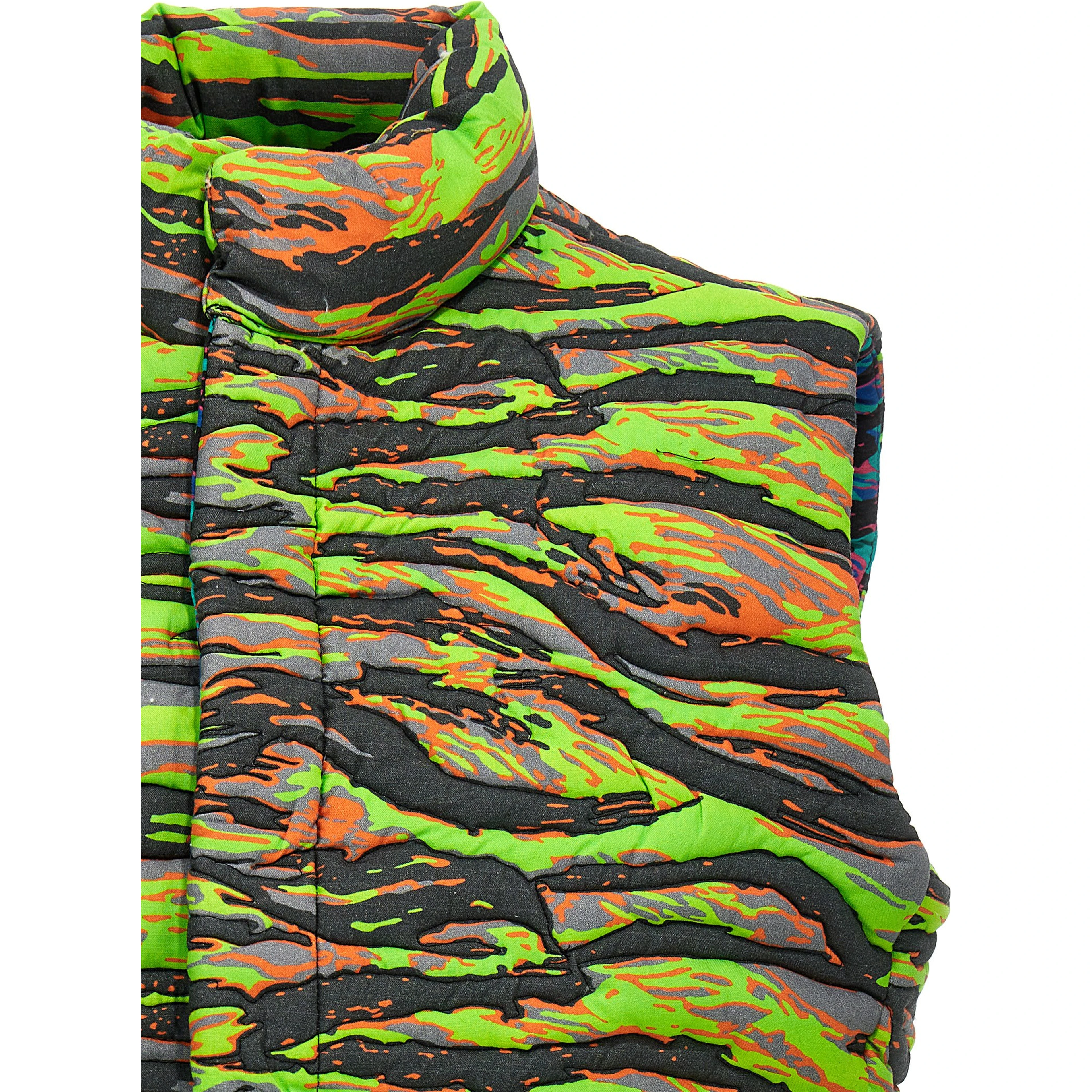 Multicolor Cotton Sleeveless Jacket