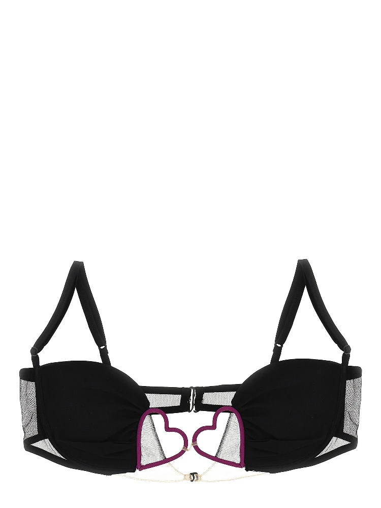 Black Polyamide Bra
