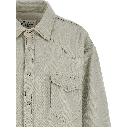 White Cotton Denim Jacket