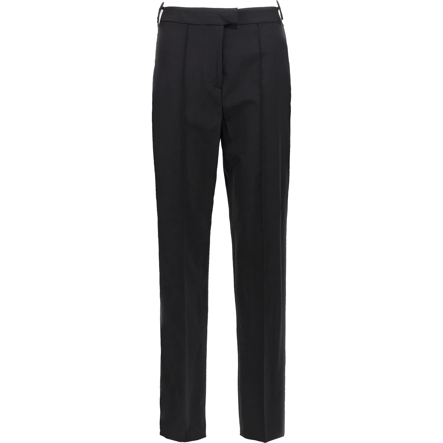 Black Virgin Wool Pants