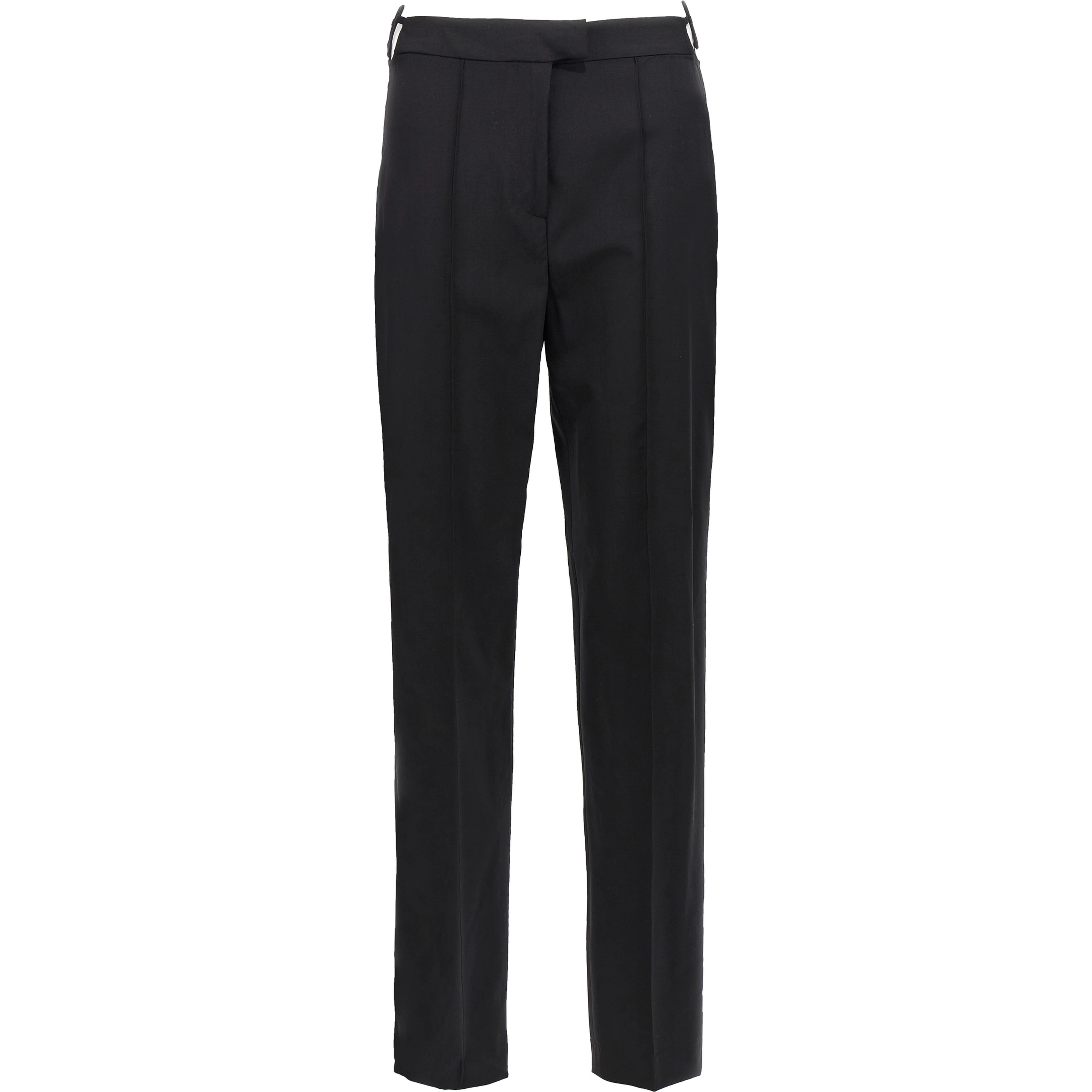 Black Virgin Wool Pants