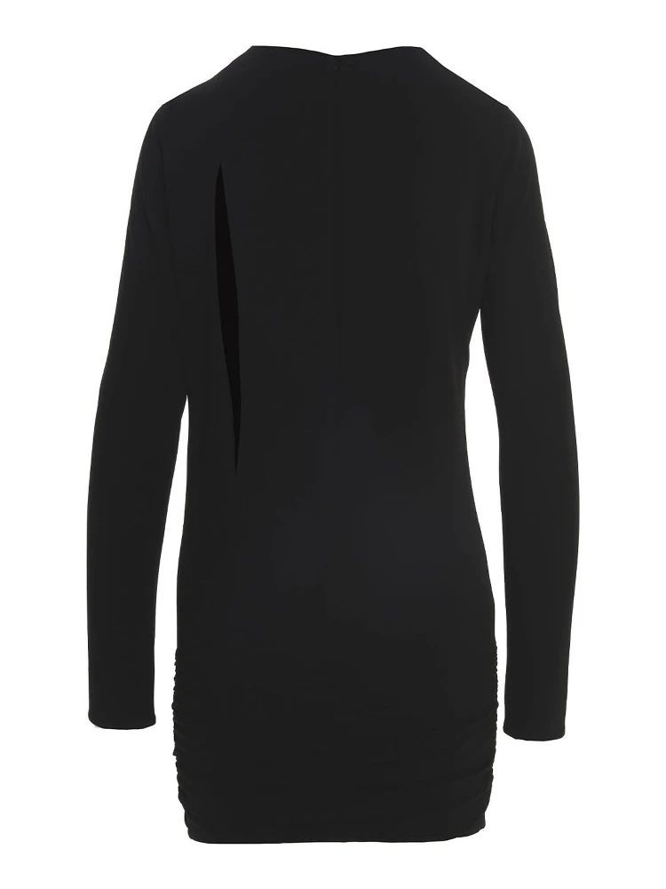 Black Viscose Short Dress alternative