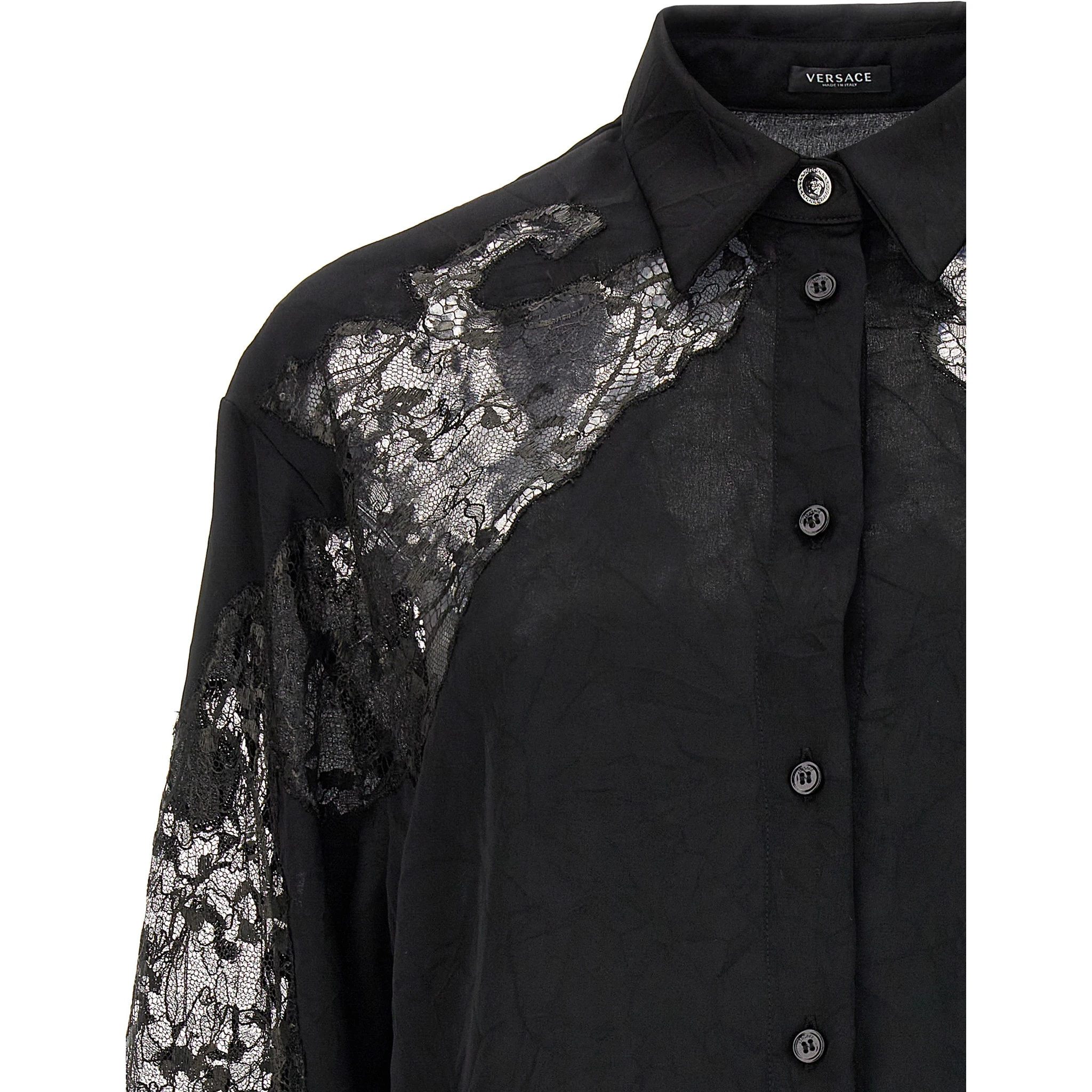 Black Polyester Blouse