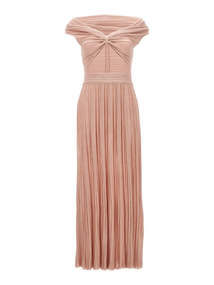 Multicolor Viscose Long Dress