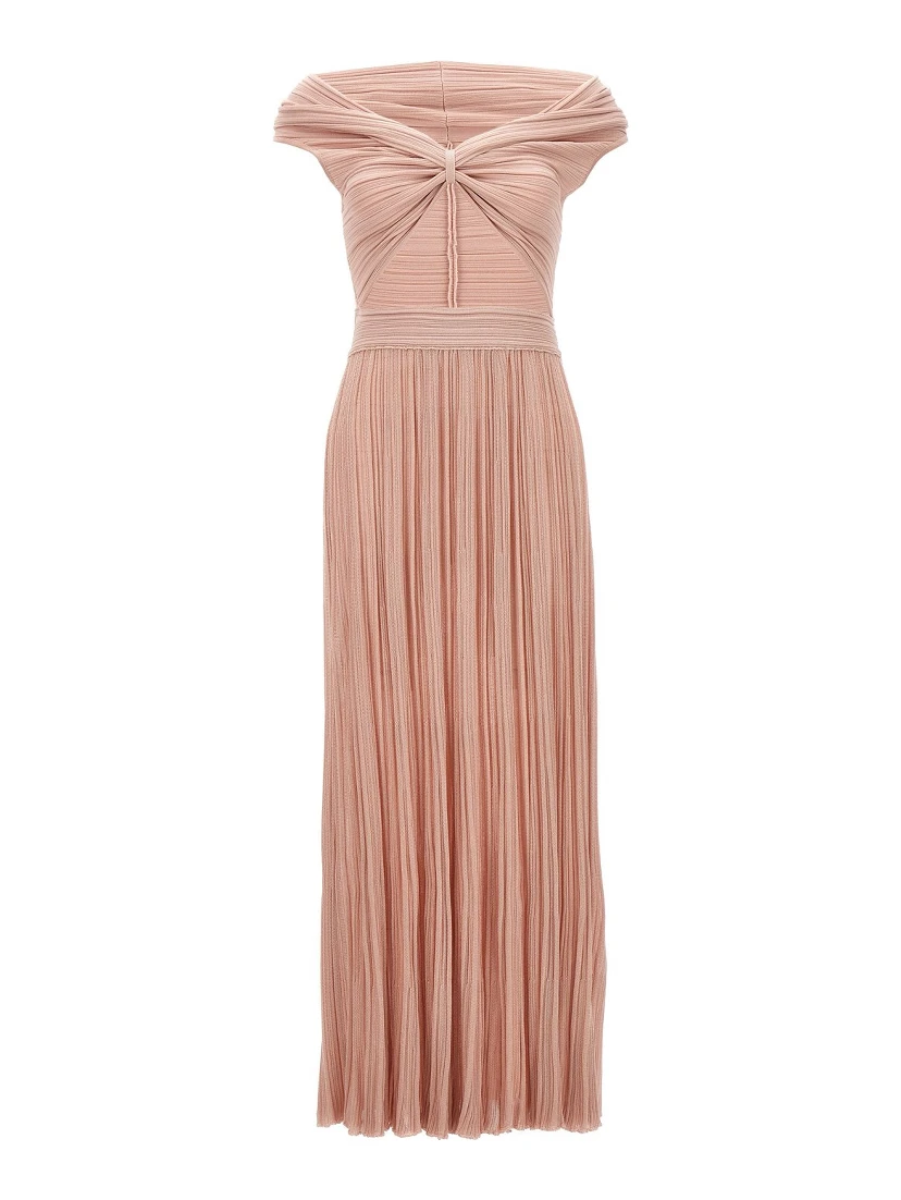 Multicolor Viscose Long Dress