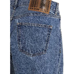 Blue Cotton Relaxed Fit Jeans