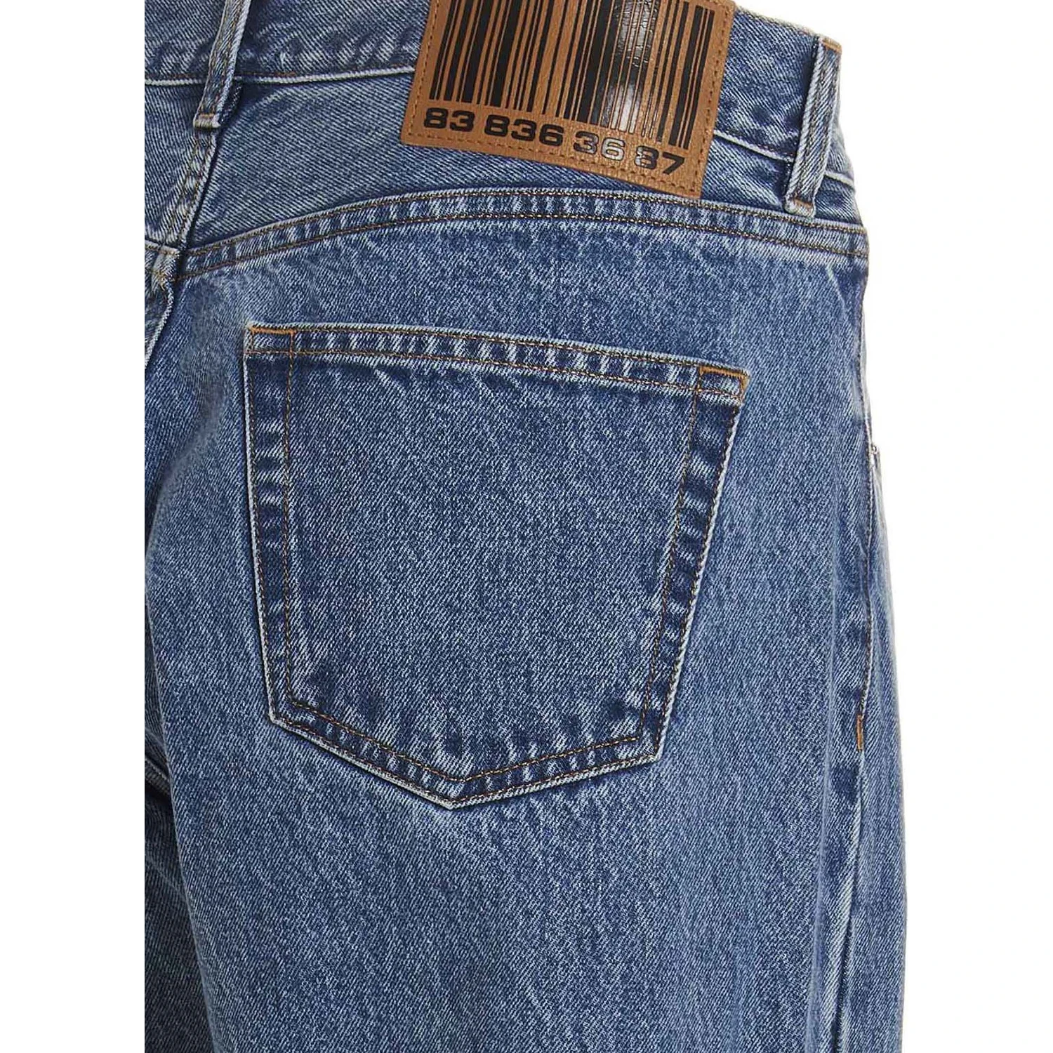 Blue Cotton Relaxed Fit Jeans