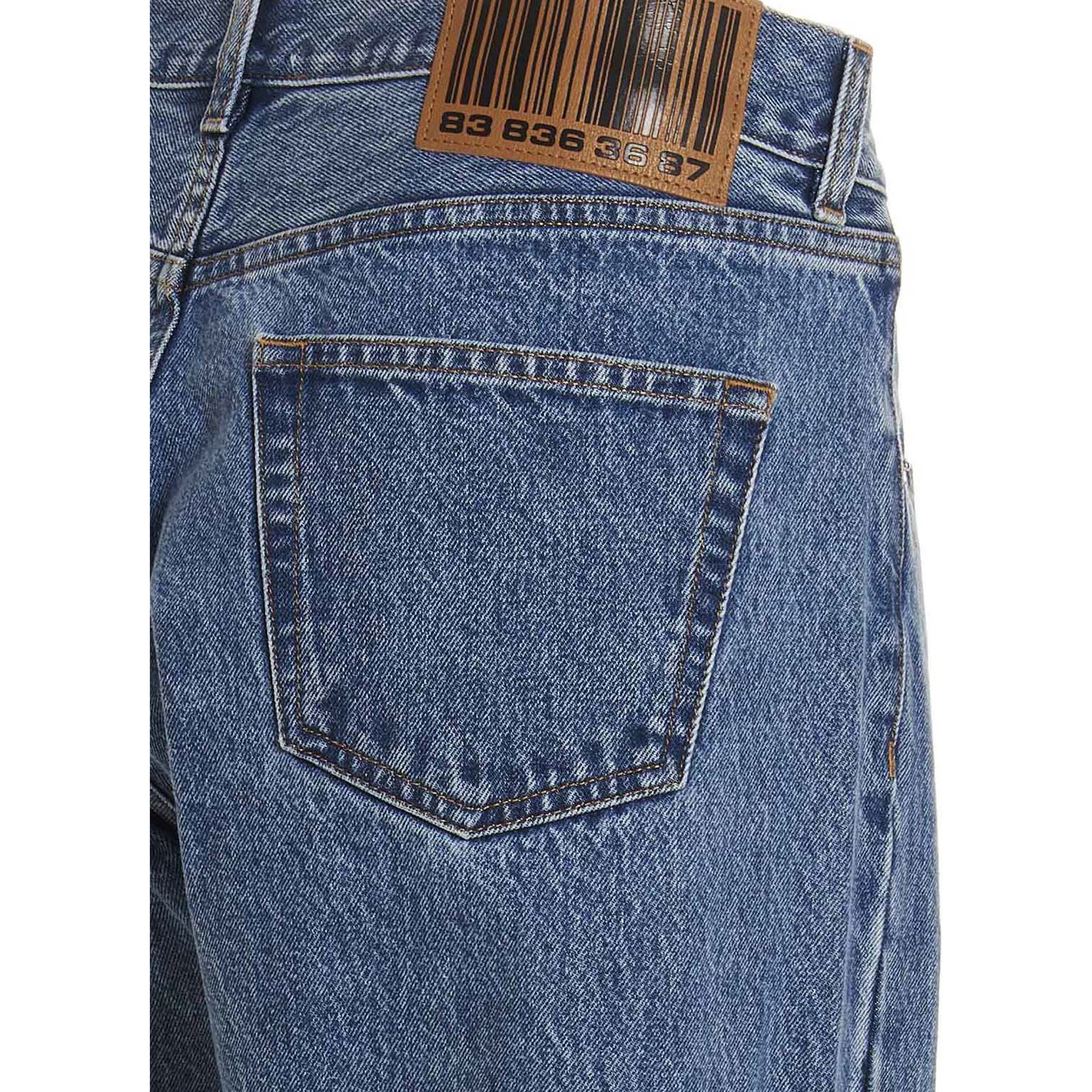 Blue Cotton Relaxed Fit Jeans