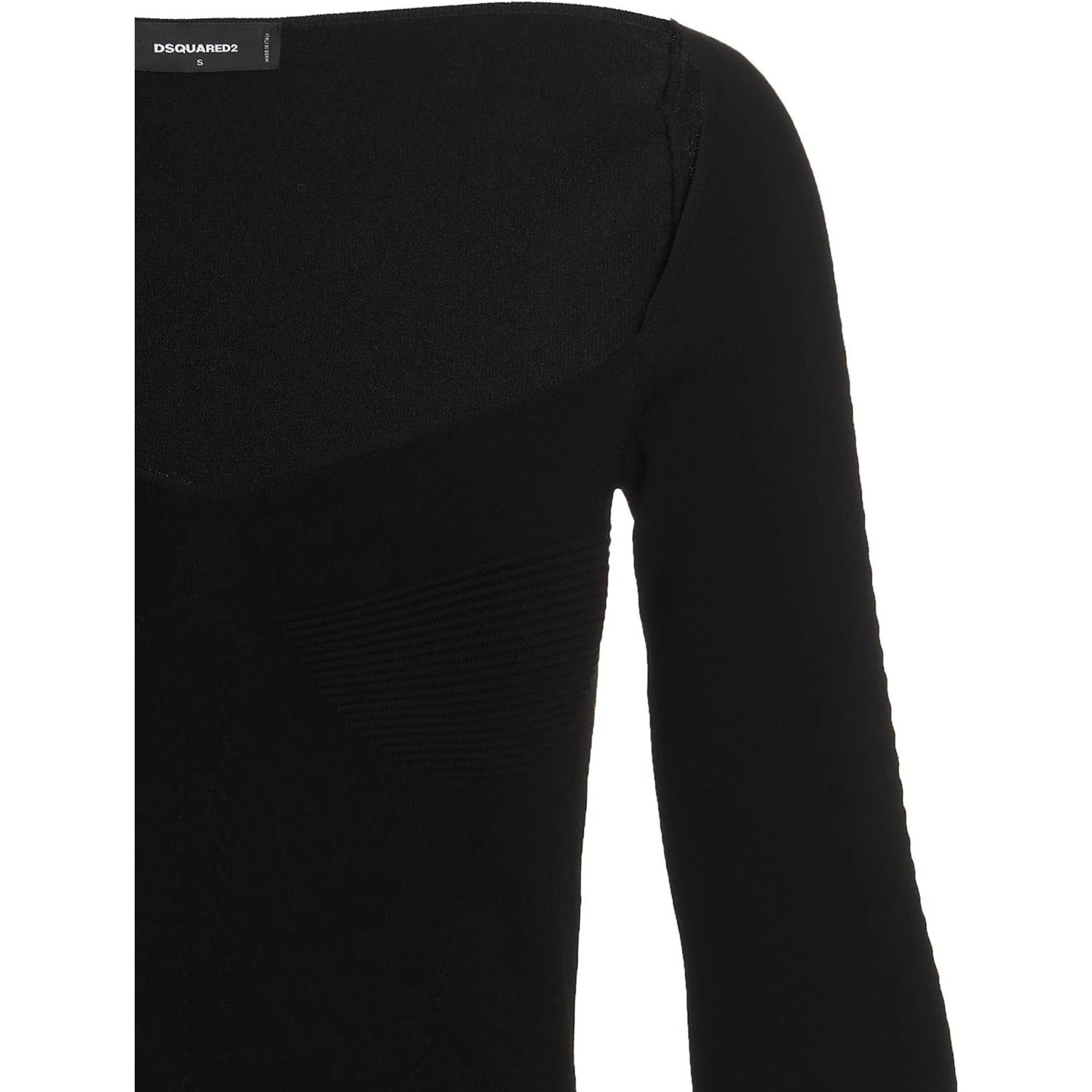 Black Viscose Mini Skirt
