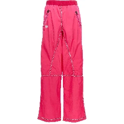 Fuchsia Polyamide Athletic Pants