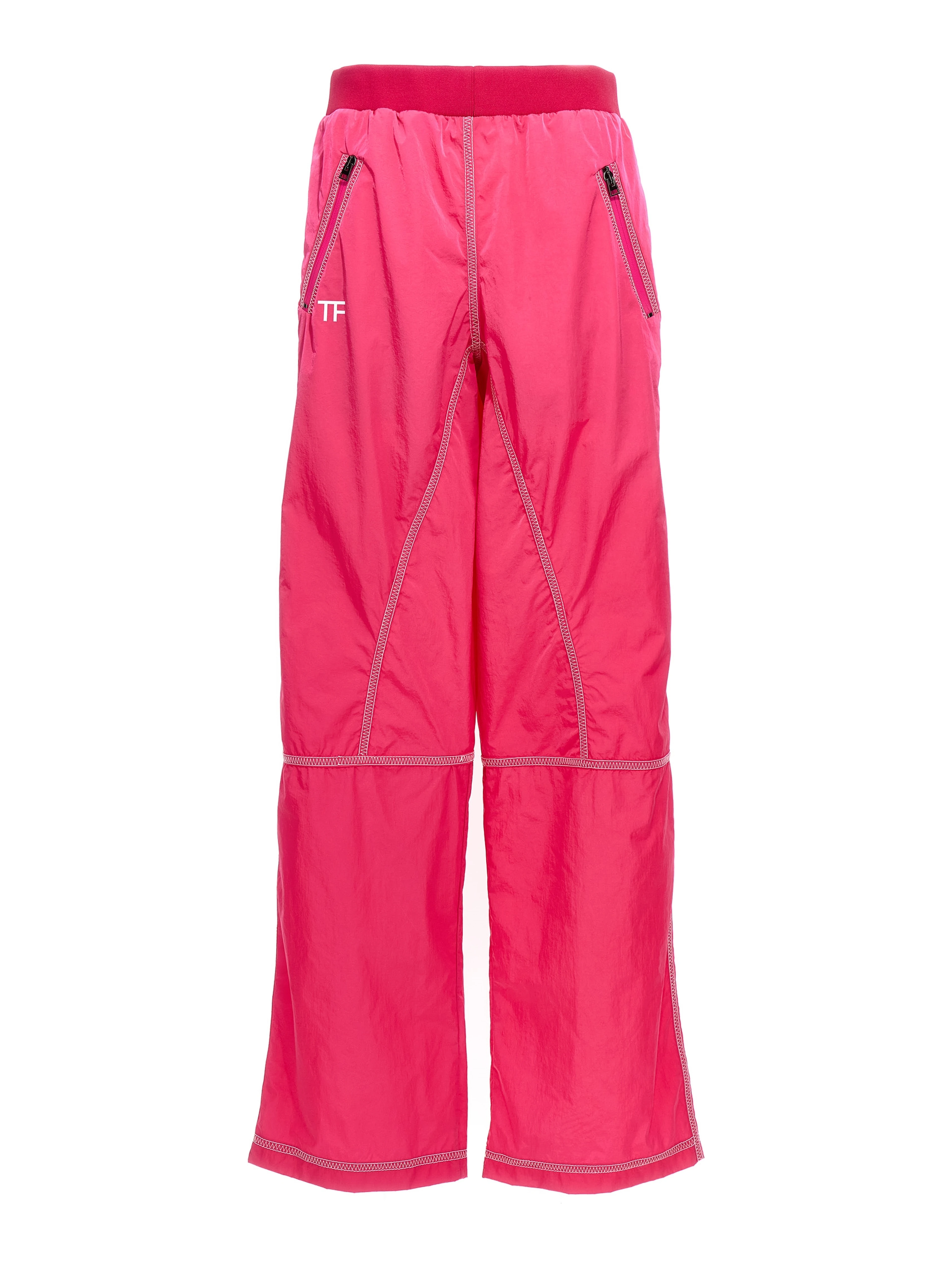 Fuchsia Polyamide Athletic Pants