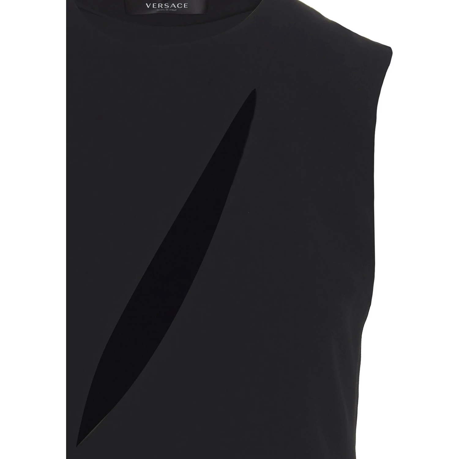 Black Acetate Midi Dress