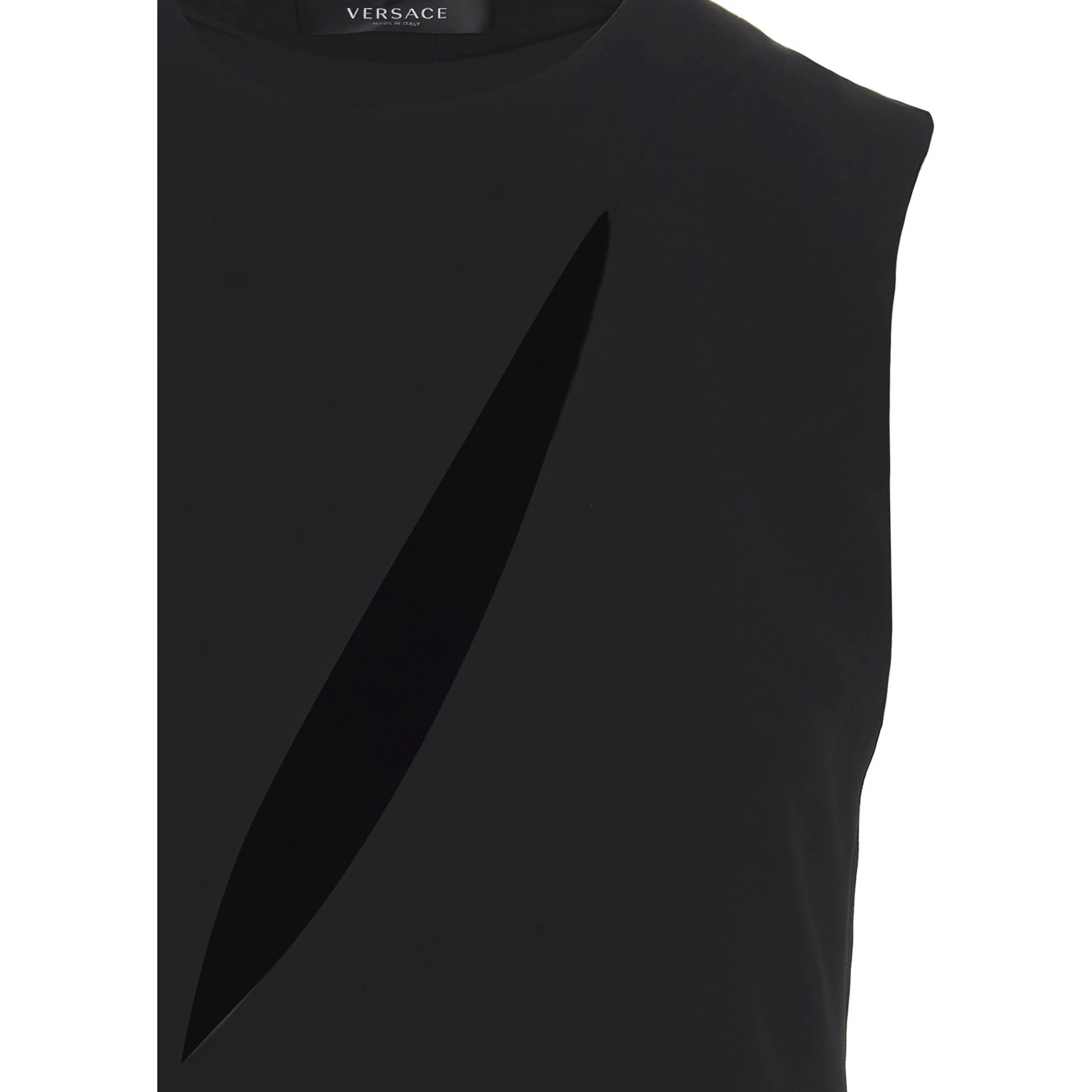 Black Acetate Midi Dress