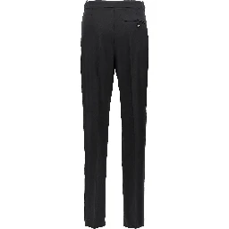 Black Virgin Wool Pants