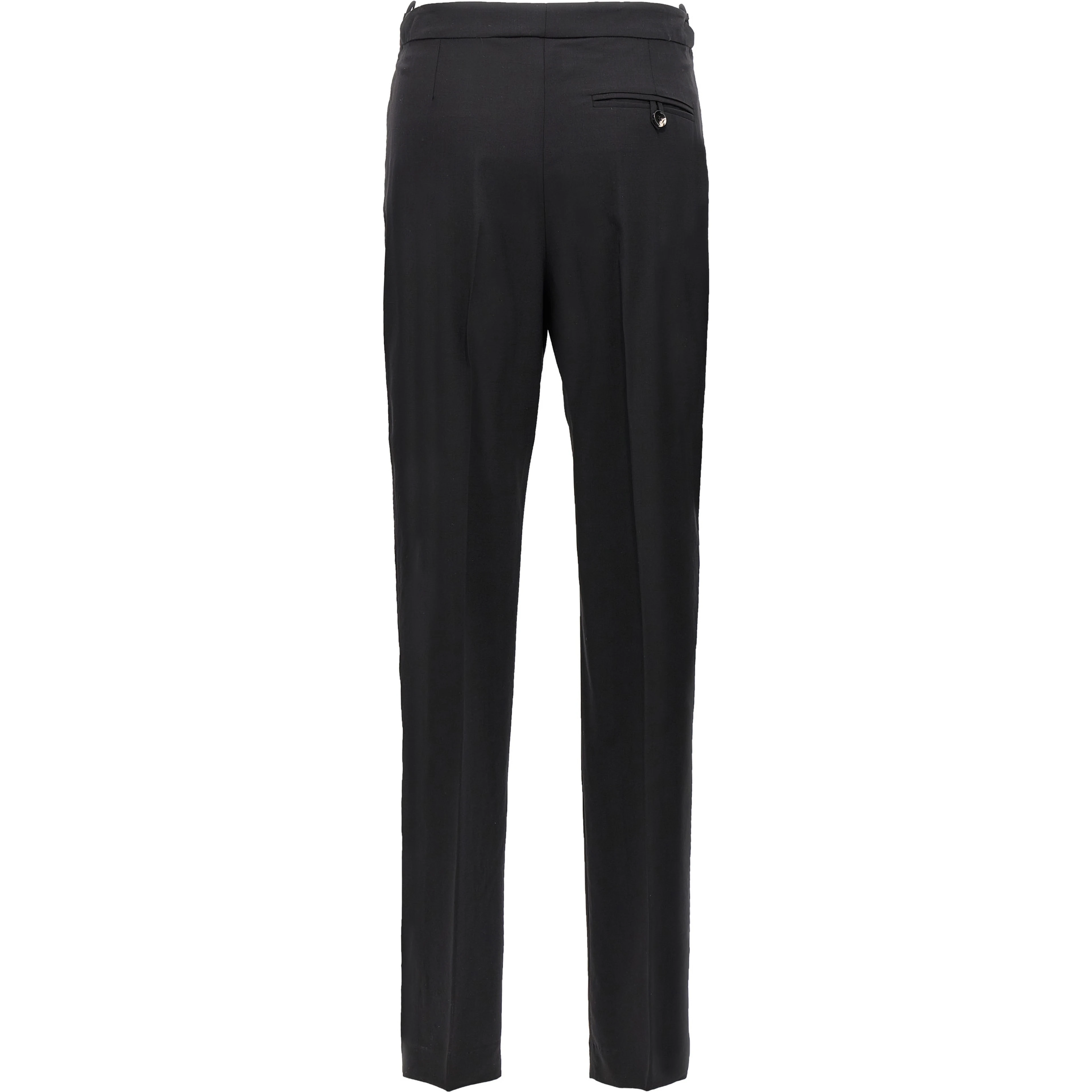 Black Virgin Wool Pants