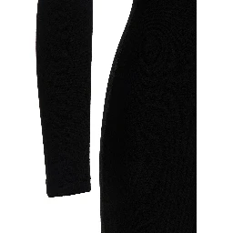Black Viscose Mini Skirt