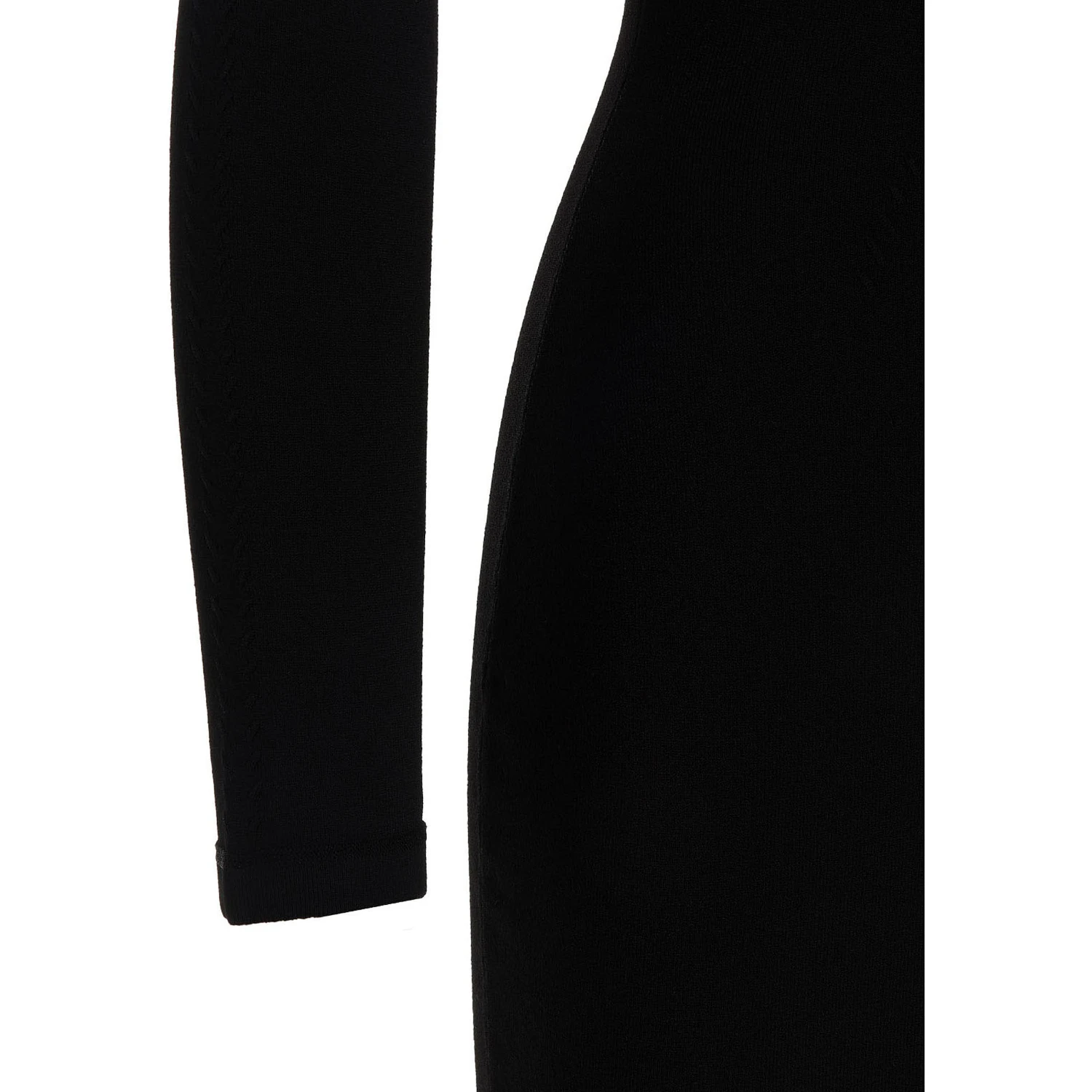 Black Viscose Mini Skirt
