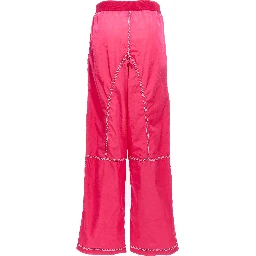 Fuchsia Polyamide Athletic Pants