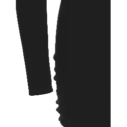 Black Viscose Short Dress