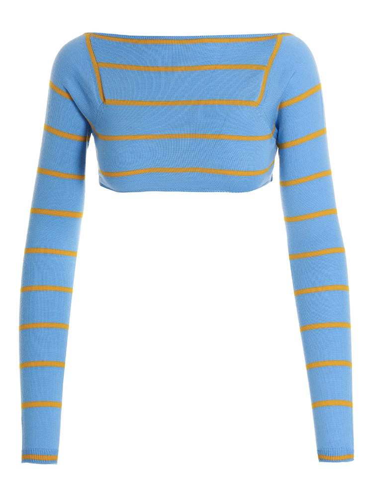 Blue Wool Cardigan