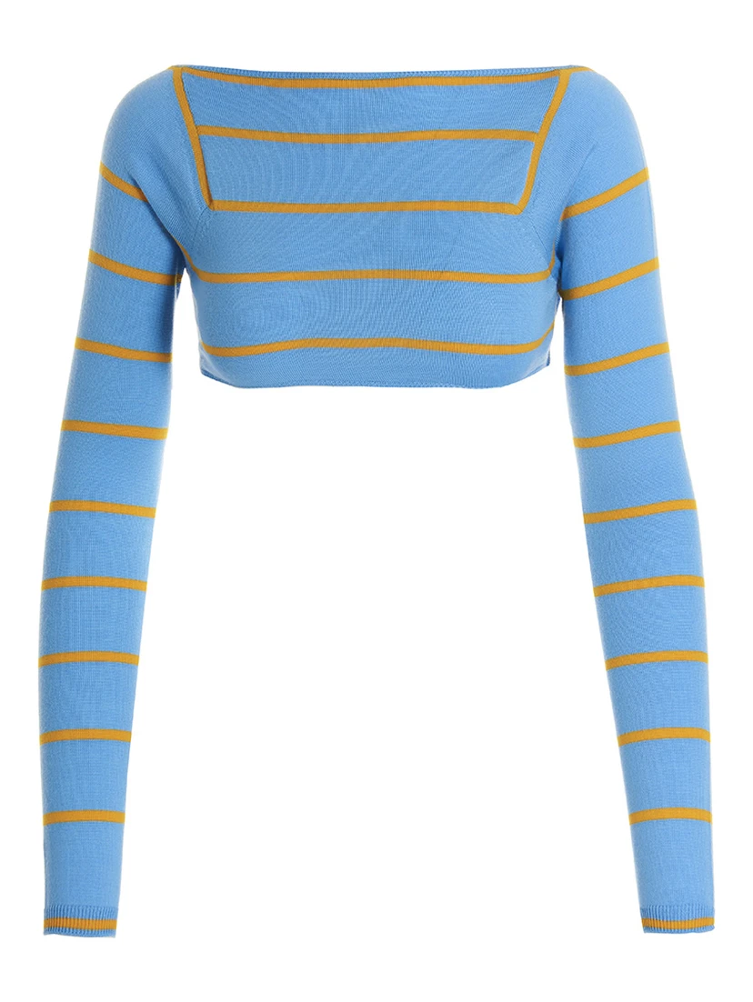 Blue Wool Cardigan