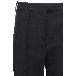 Black Virgin Wool Pants