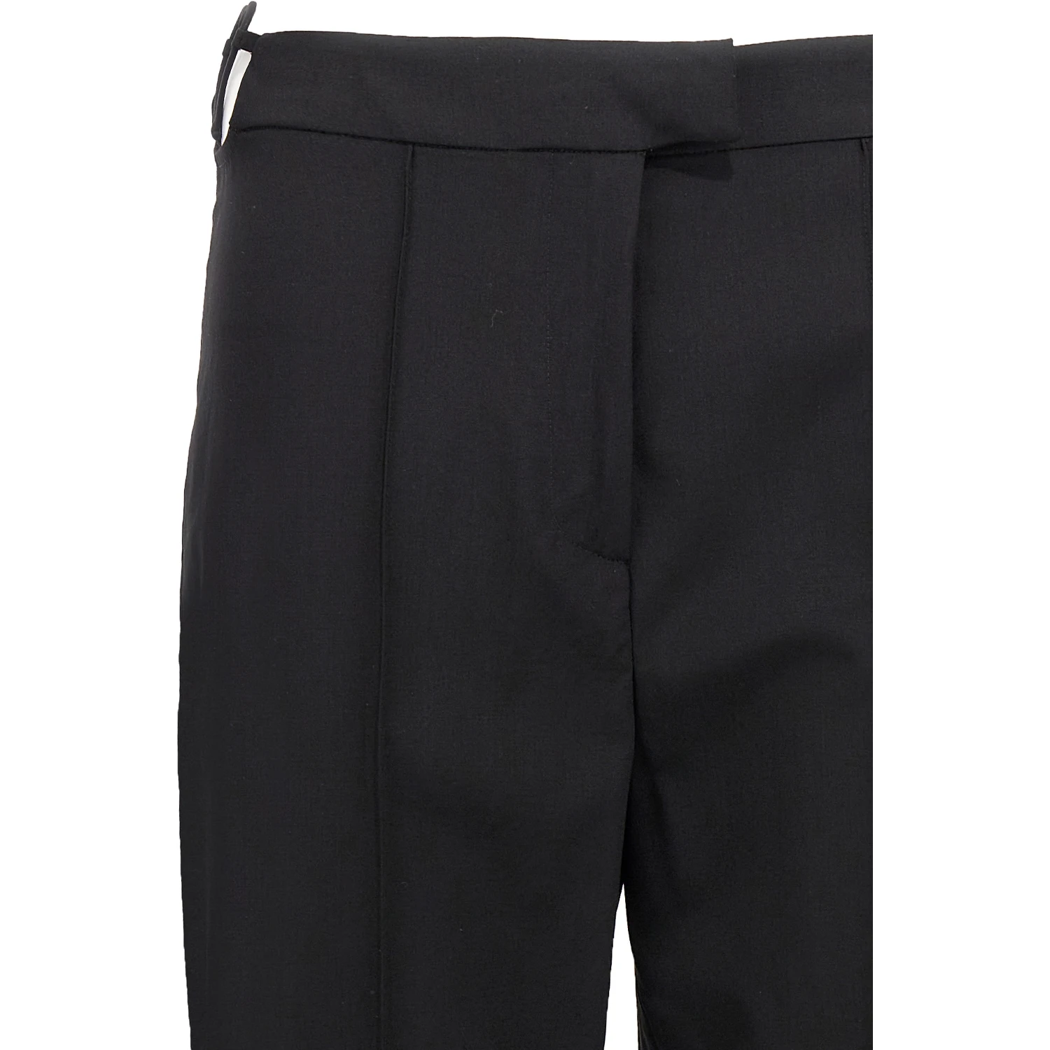 Black Virgin Wool Pants