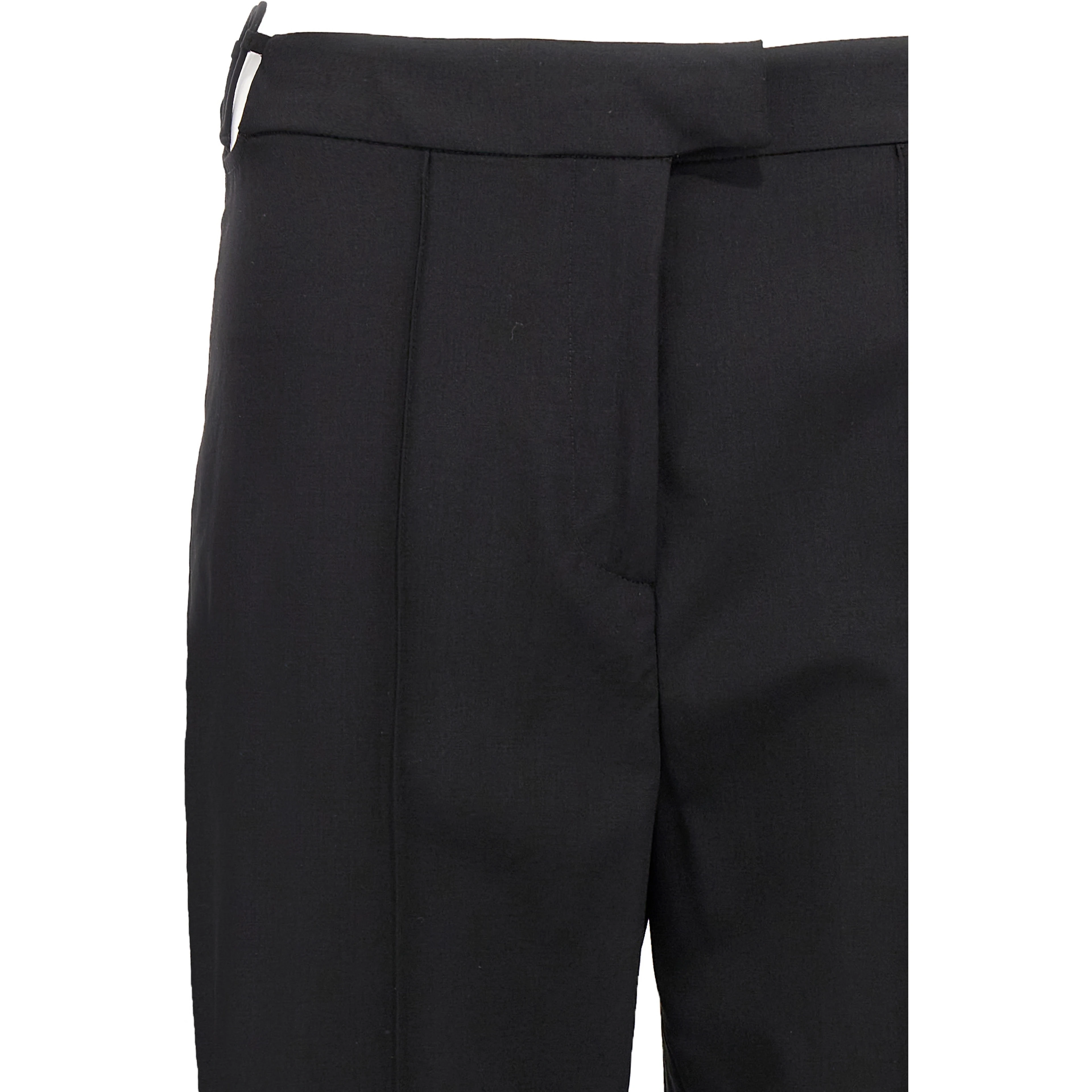 Black Virgin Wool Pants