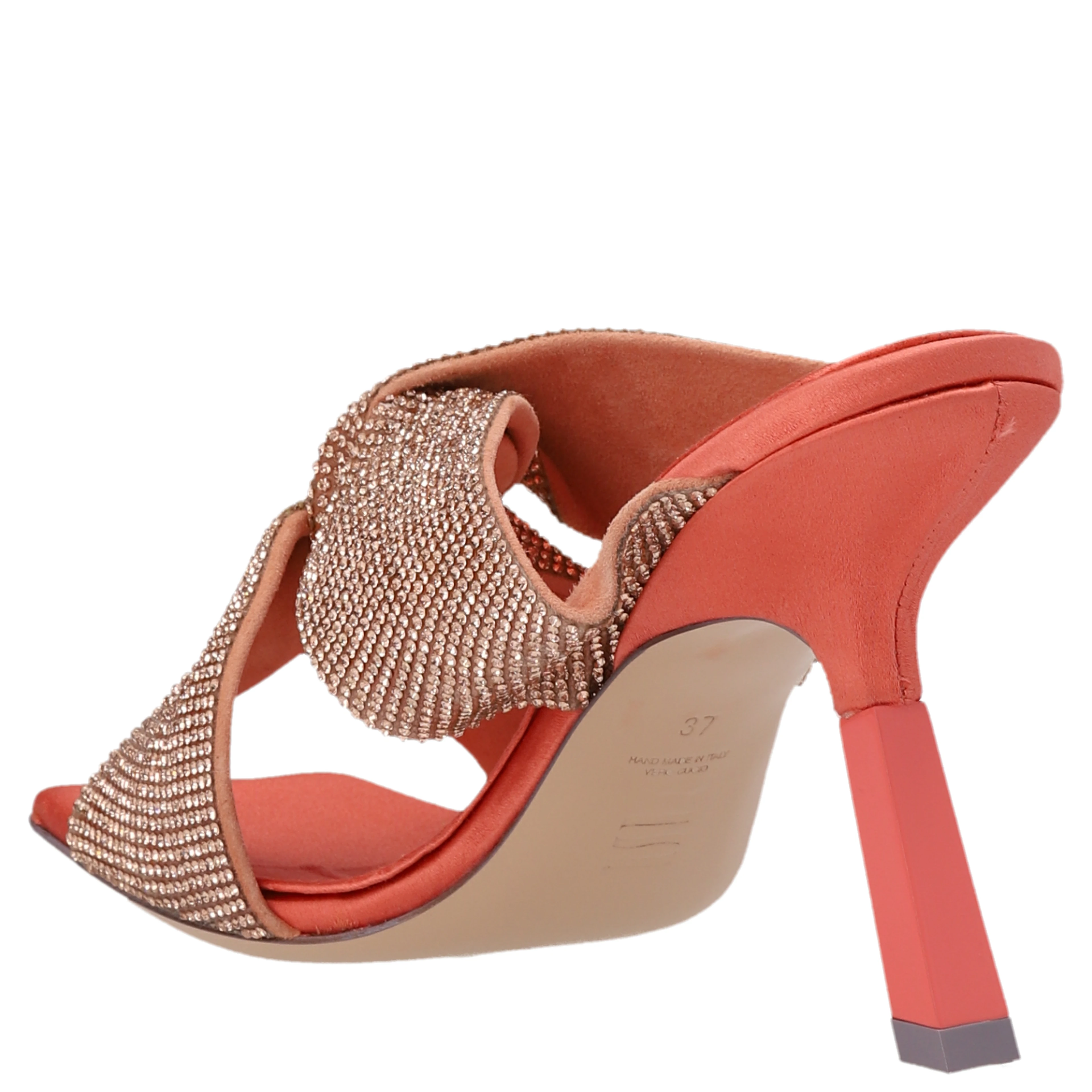 Multicolor Viscose Stiletto Heel Sandals