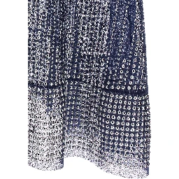 Blue Polyamide Long Dress