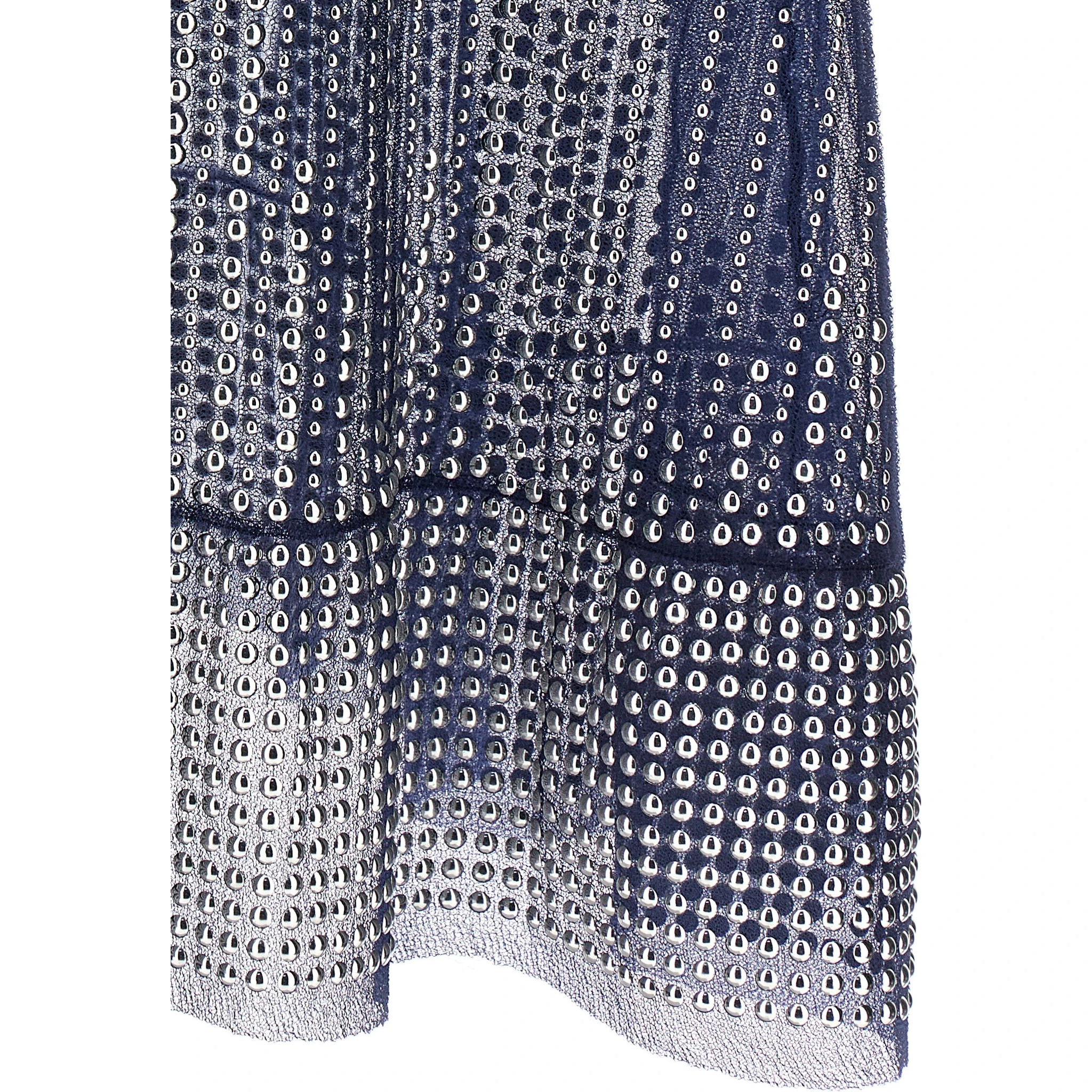 Blue Polyamide Long Dress