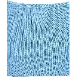 Blue Cotton Sleeveles T-Shirt