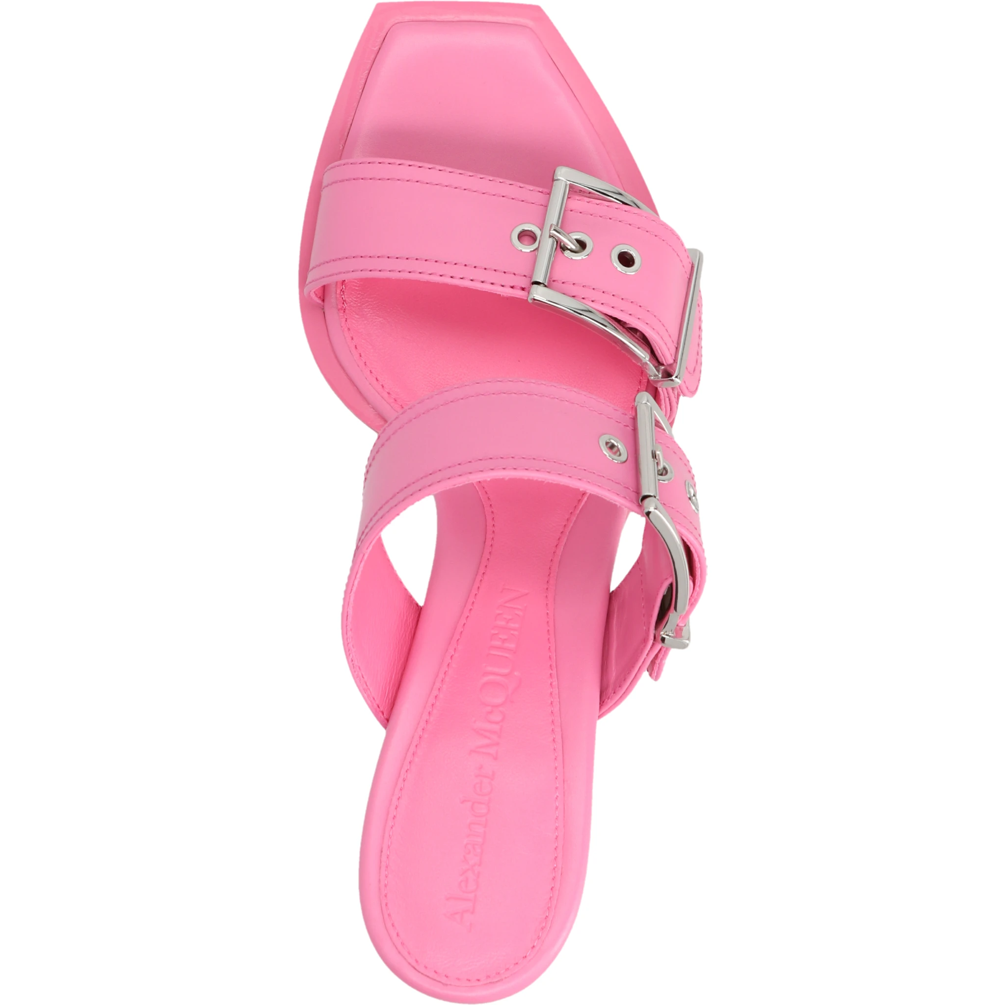 Multicolor Calfskin Stiletto Heel Sandals