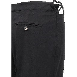 Black Virgin Wool Pants
