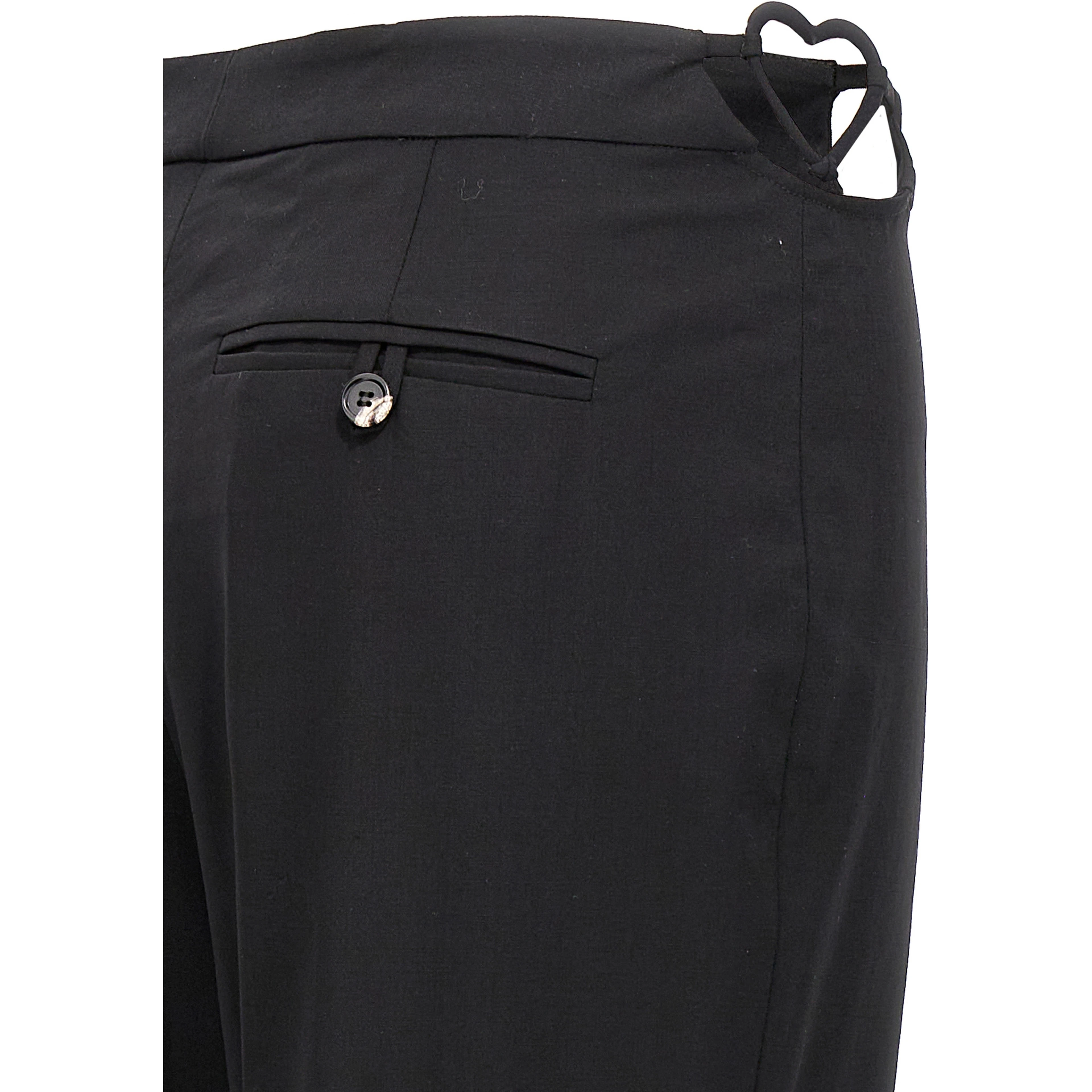 Black Virgin Wool Pants