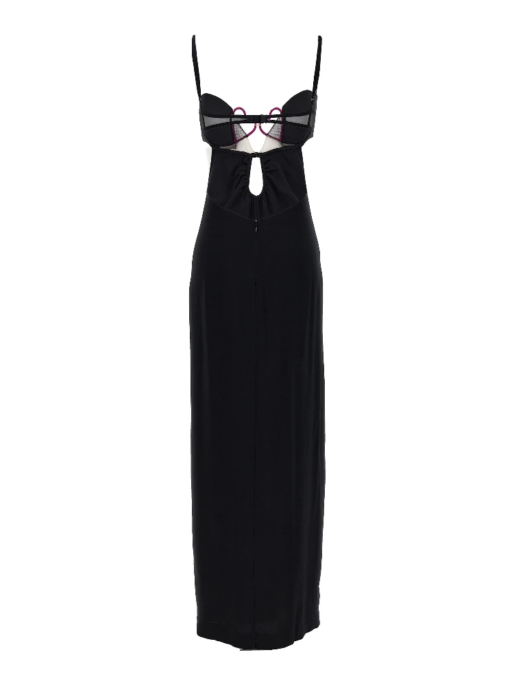 Black Viscose Long Dress alternative