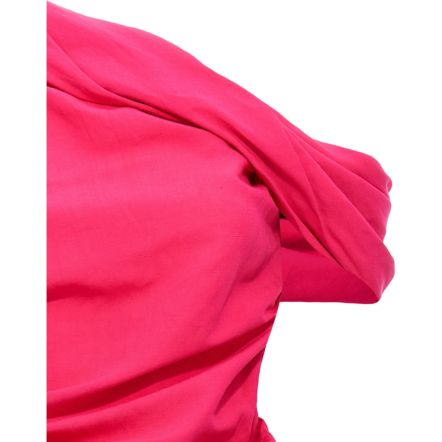 Fuchsia Viscose Short Dress