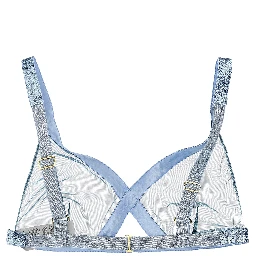 Blue Polyamide Bra