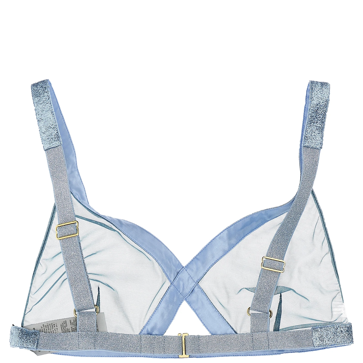 Blue Polyamide Bra