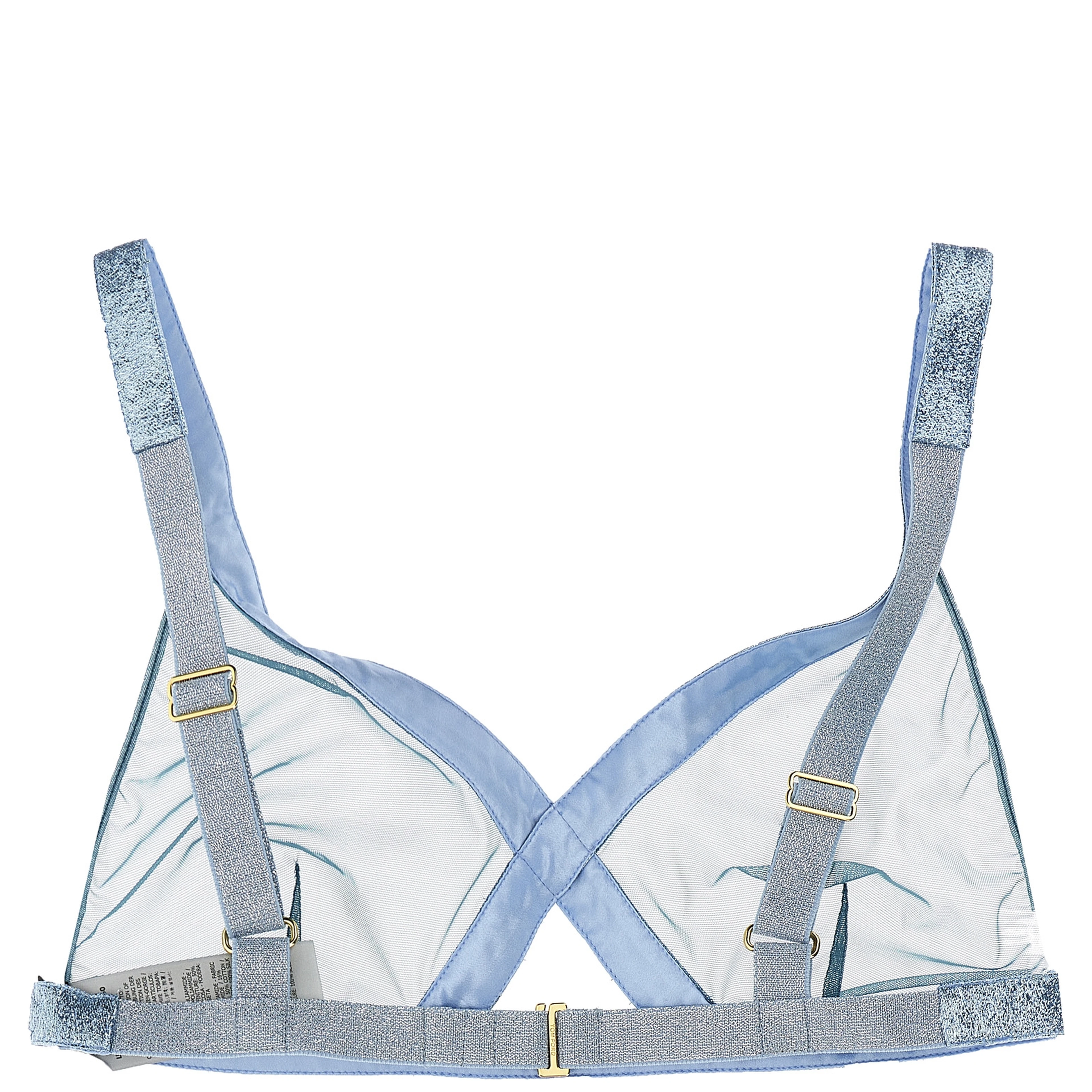 Blue Polyamide Bra