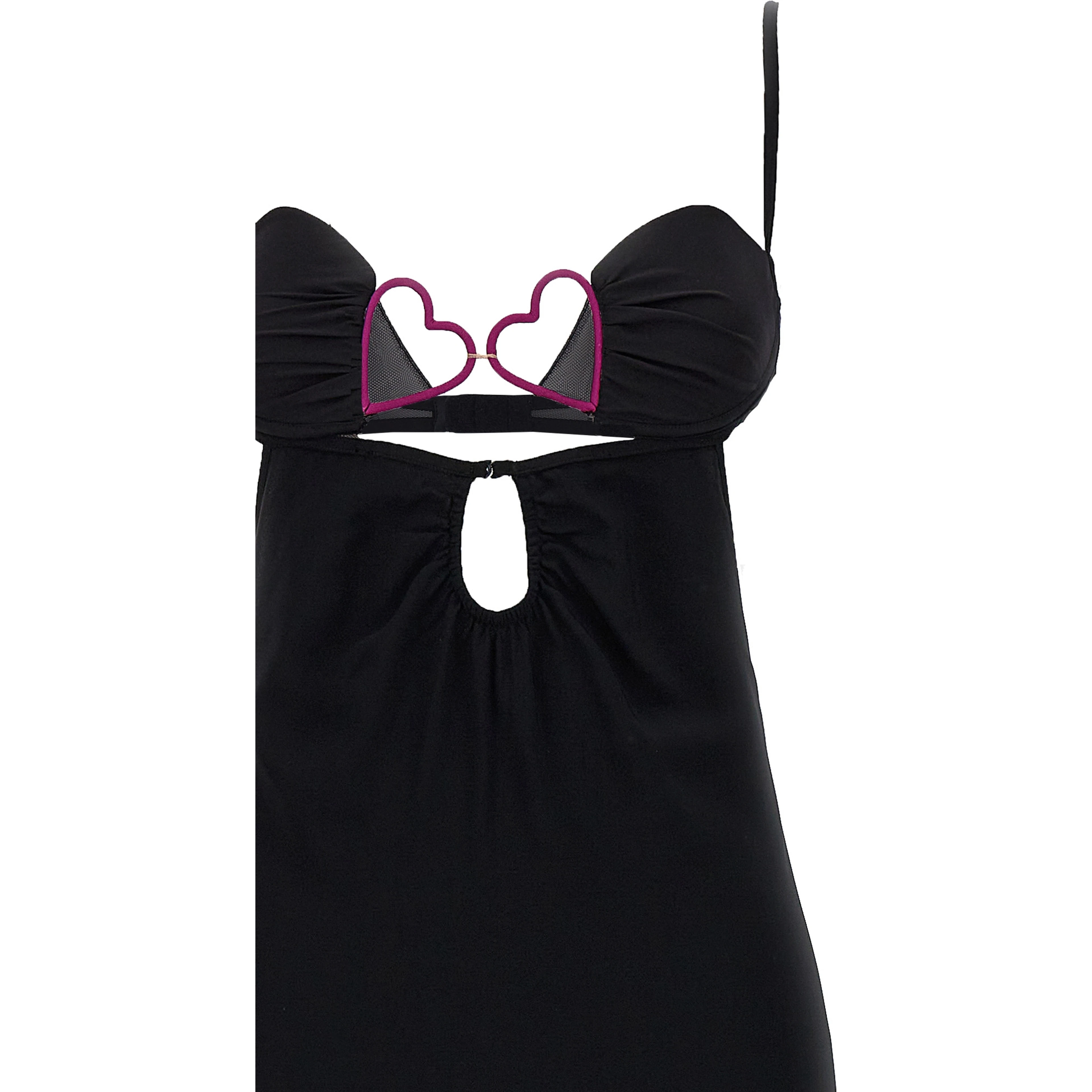 Black Viscose Long Dress