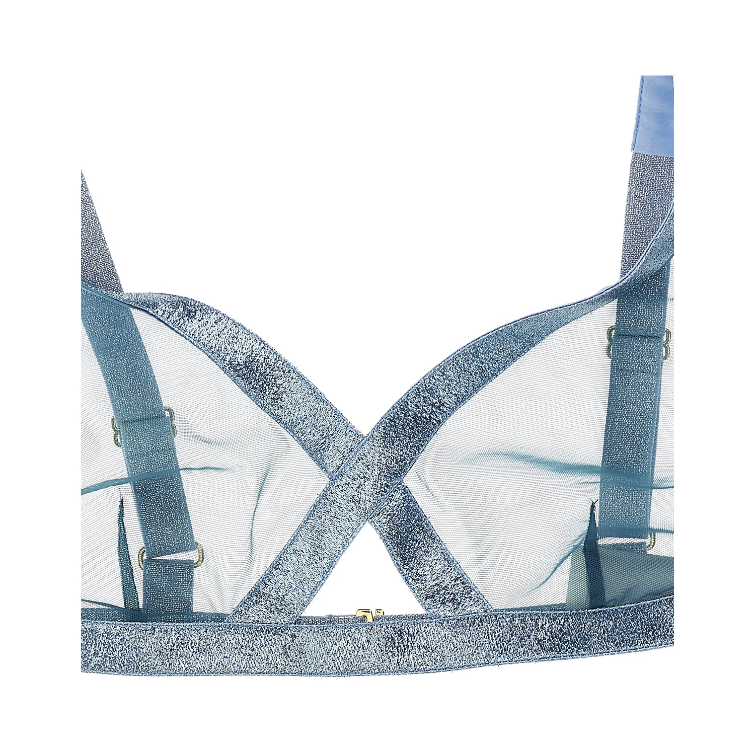Blue Polyamide Bra
