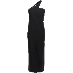 Black Viscose Long Skirt