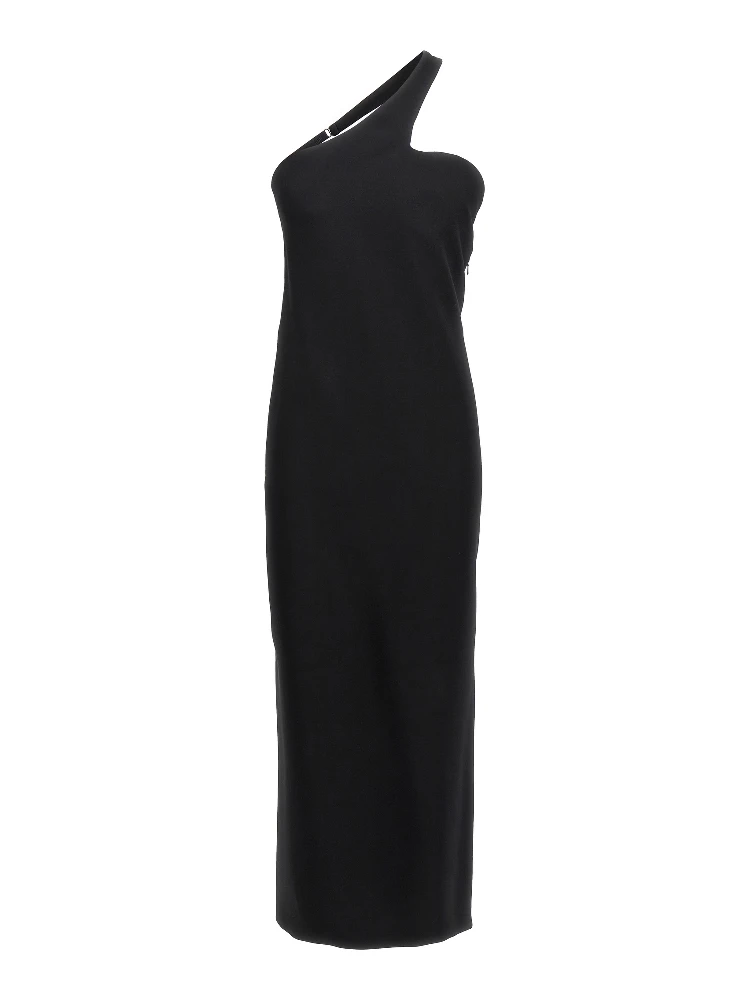 Black Viscose Long Skirt